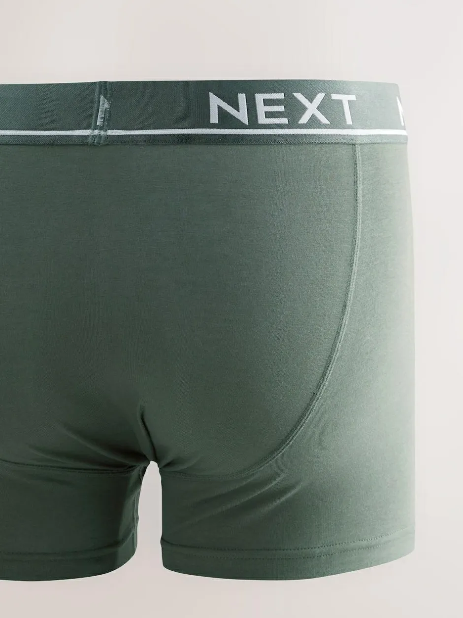 Next Core Grey/ Greens A-Front Boxers 10 Pack Sale