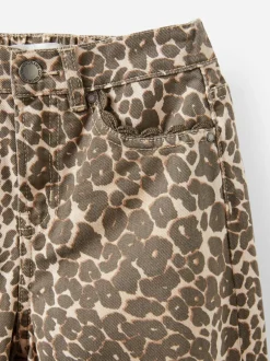 Cotton On Animal Embellished Super Wide Denim Jeans Hot