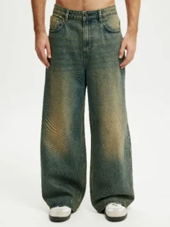 Cotton On Blue Super Baggy Jeans New