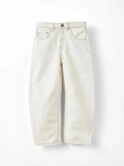 Cotton On Unisex Barrel Leg Denim Jeans Cream Online