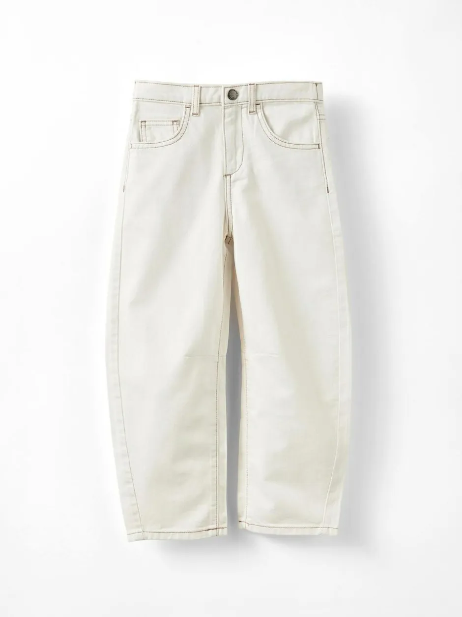 Cotton On Unisex Barrel Leg Denim Jeans Cream Online