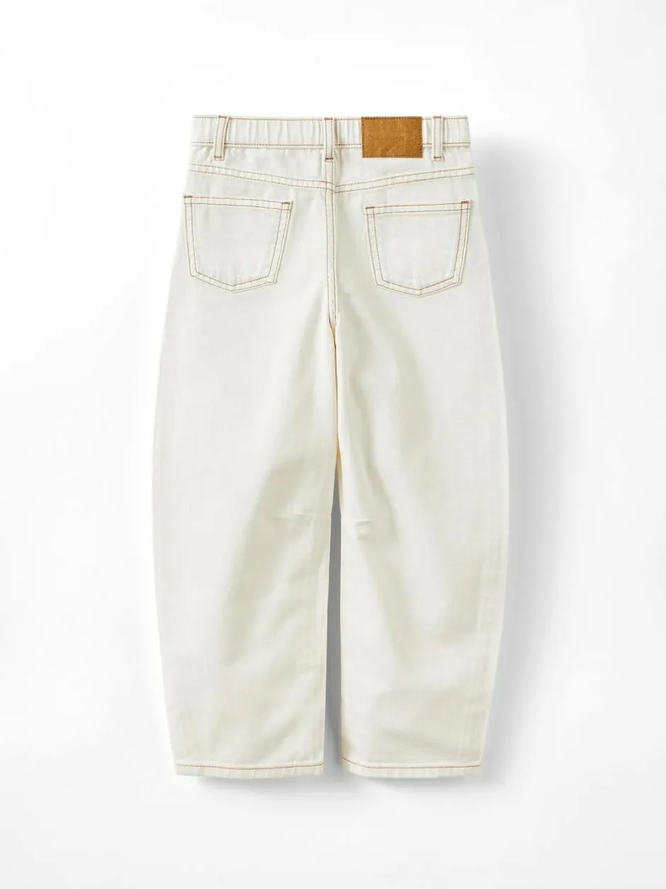 Cotton On Unisex Barrel Leg Denim Jeans Cream Online