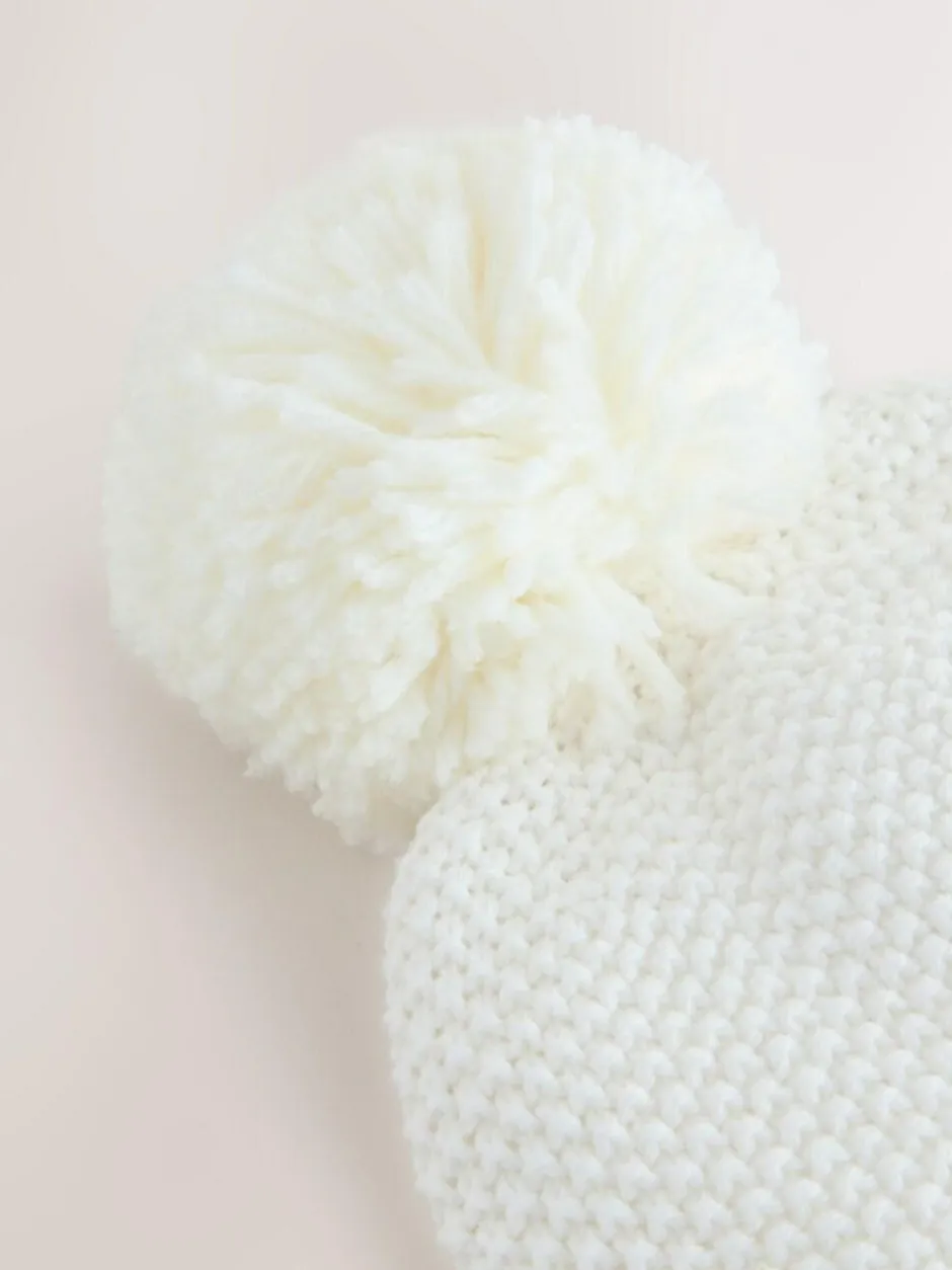 Next Cream Baby Embroidered Bunny Character Hat (0mths-2yrs) New