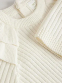 Next Cream Baby Knitted Jumper and Leggings Set 2 Piece (0mths-3yrs) Online