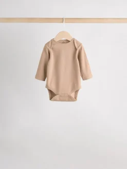 Next Cream Baby Long Sleeve Bodysuits 5 Pack Hot