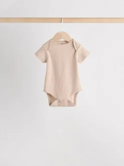 Next Cream Baby Short Sleeve Bodysuits 5 Pack Hot