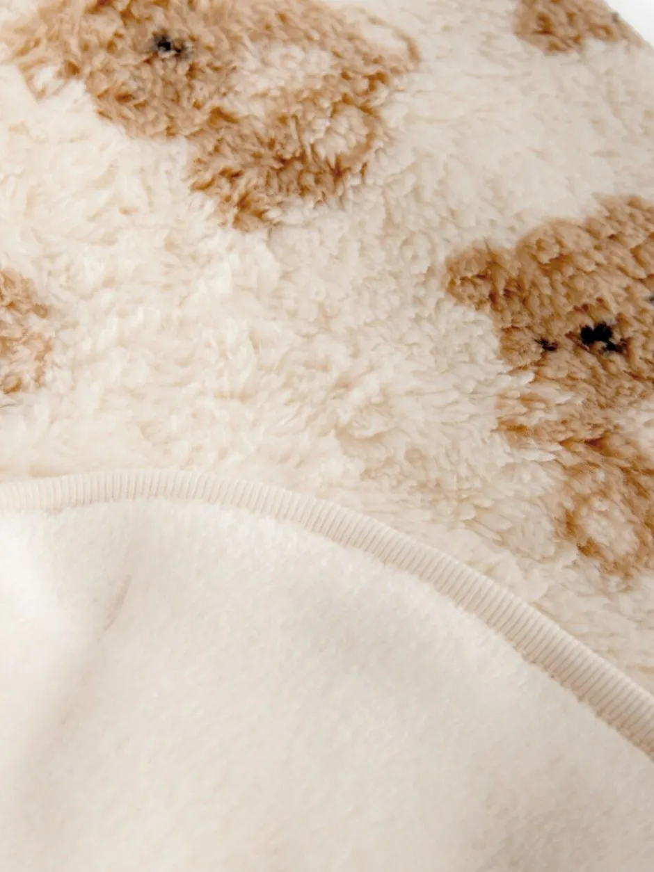 Next Fleece Baby Blanket Cream Bear Hot