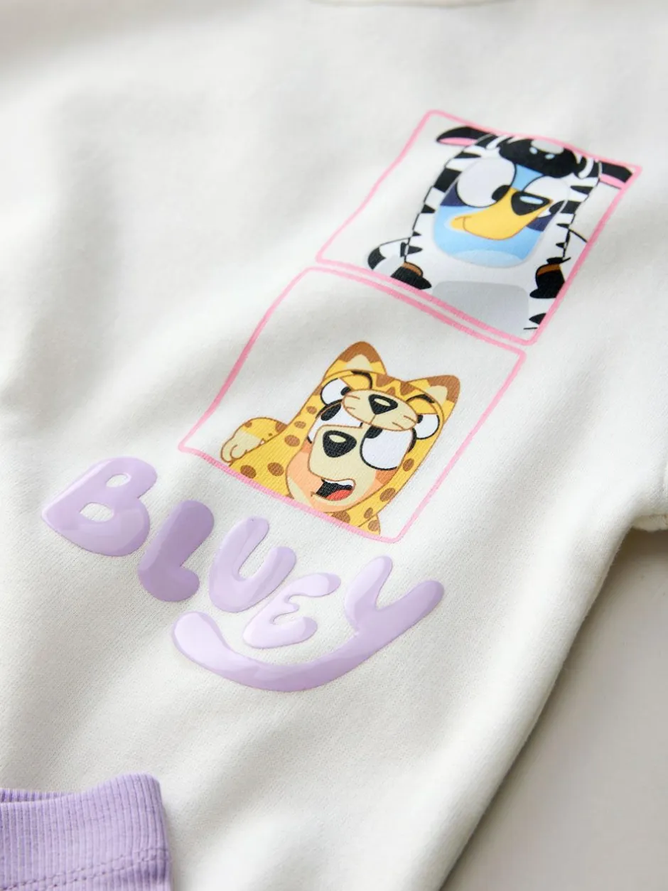 Next Cream Bluey Shorts Set (12mths-7yrs) Discount