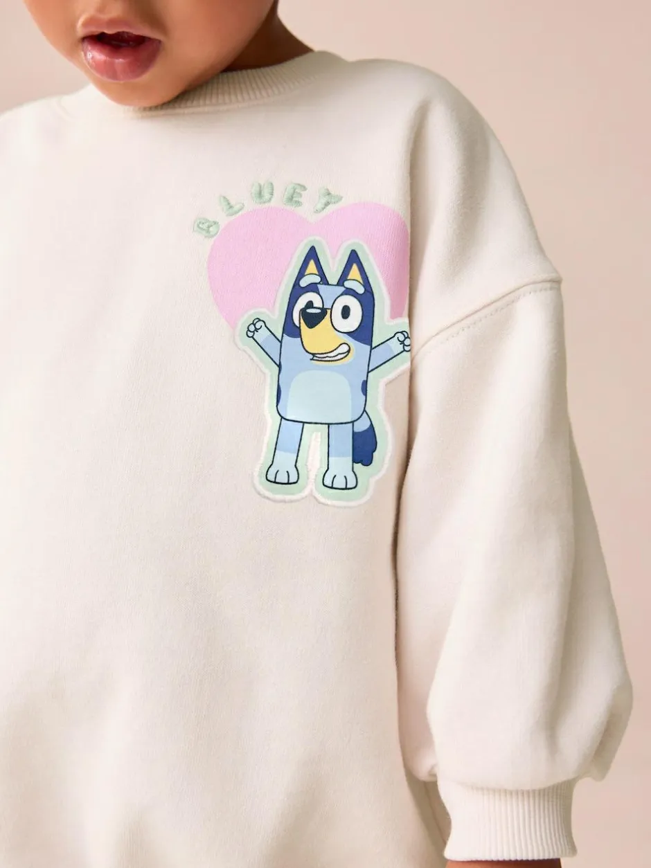 Next Cream Bluey Sweatshirt & Leggings Set (12mths-7yrs) Discount