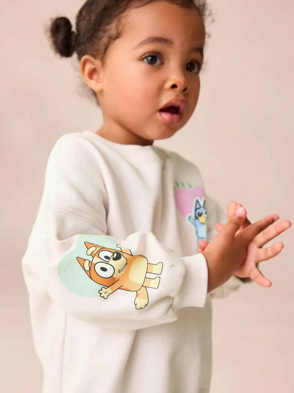 Next Cream Bluey Sweatshirt & Leggings Set (12mths-7yrs) Discount
