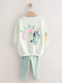 Next Cream Bluey Sweatshirt & Leggings Set (12mths-7yrs) Discount