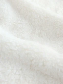 Next Cream Borg Half Zip Fleece Best