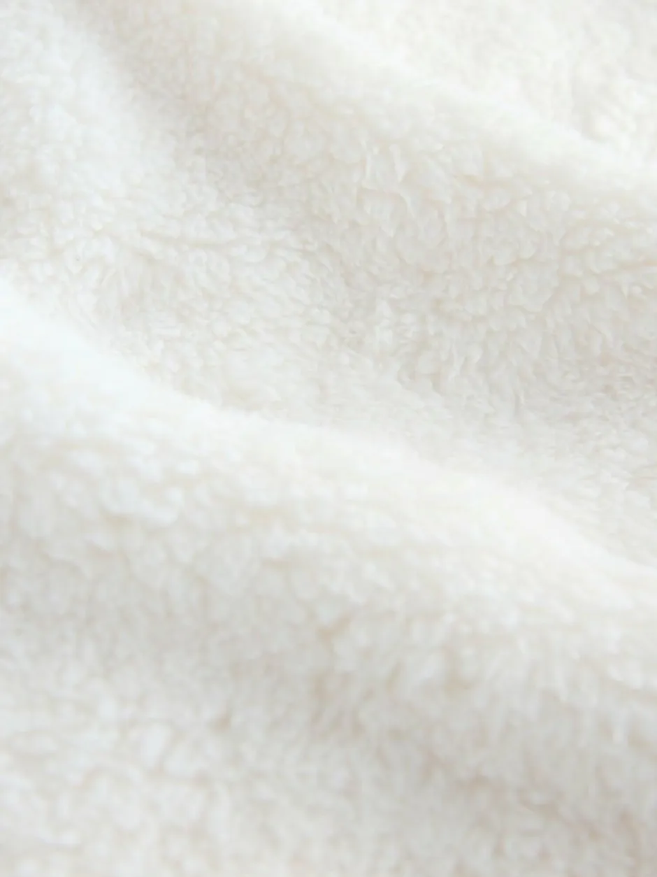 Next Cream Borg Half Zip Fleece Best