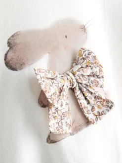 Next Cream Bunny Sweatshirt & Wide Leg Trousers Set (3mths-7yrs) Best