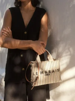 Next Cream Canvas Hand Held Bag Discount