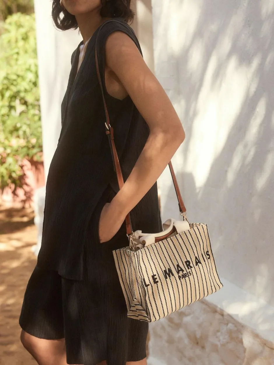 Next Cream Canvas Hand Held Bag Discount