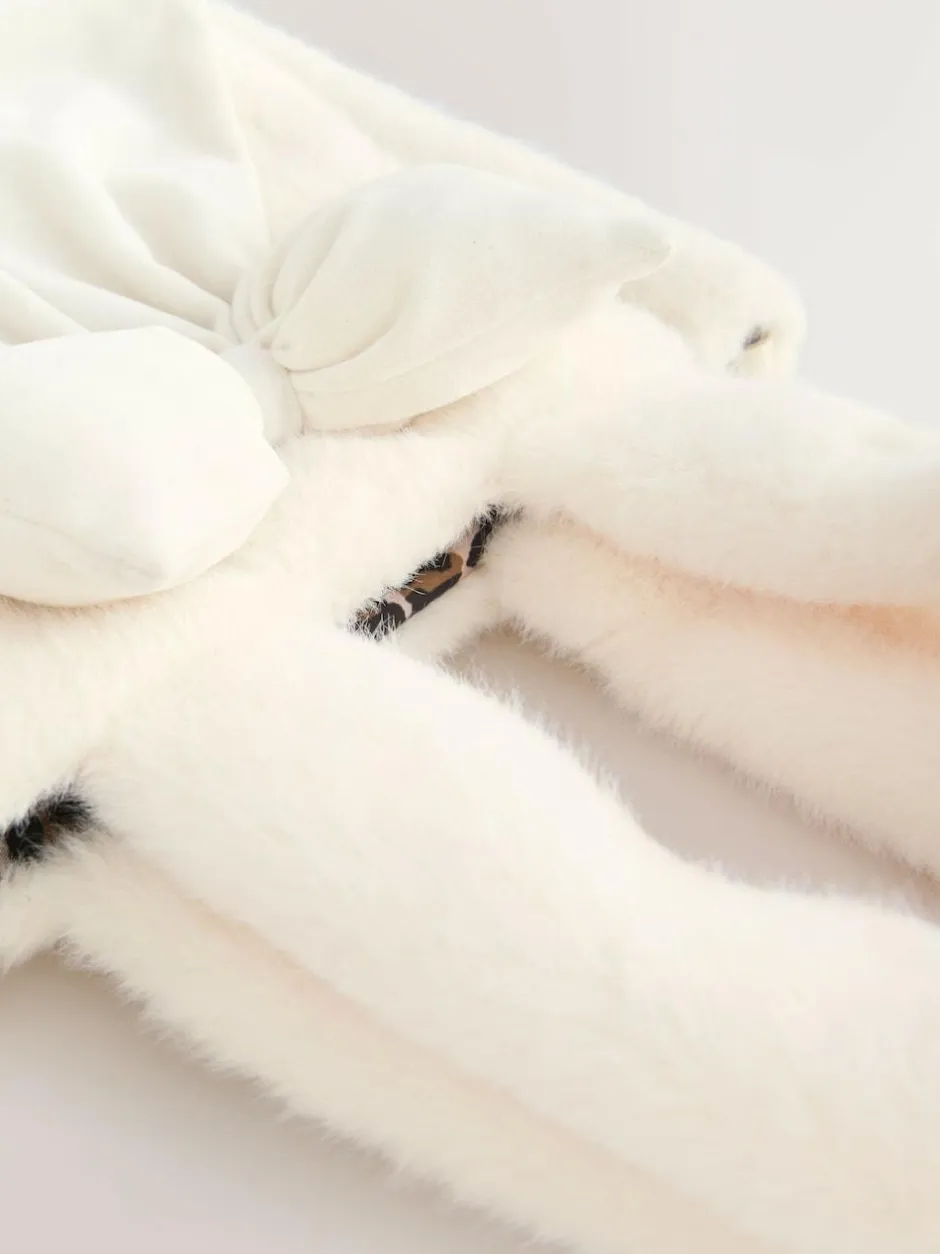 Next Cream Cream Fur Bucket Bag Outlet