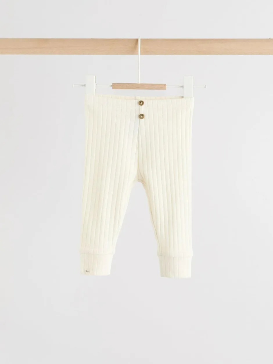 Next Hello World Top and Leggings Baby Set (0-18mths) Cream Outlet