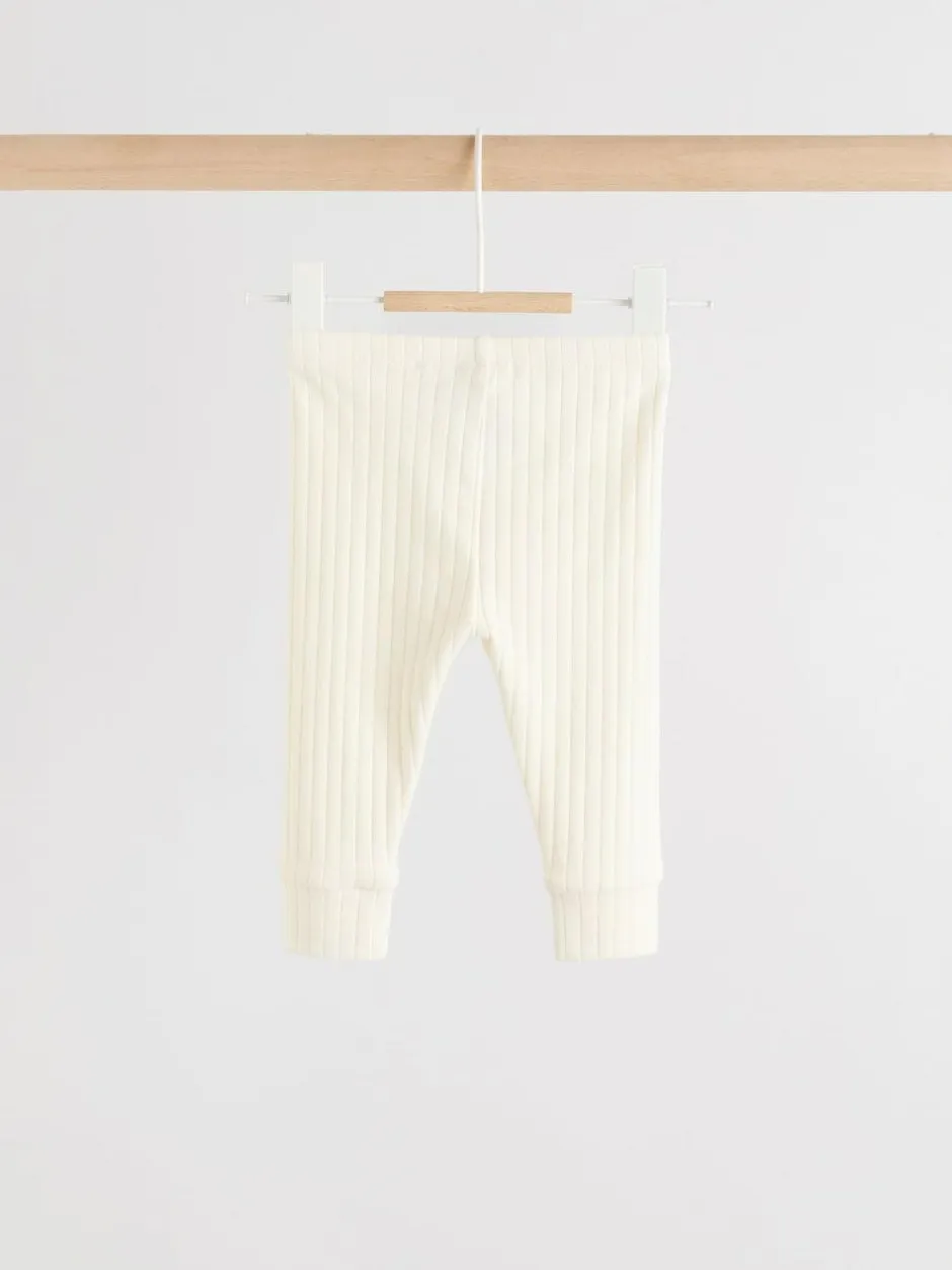 Next Hello World Top and Leggings Baby Set (0-18mths) Cream Outlet