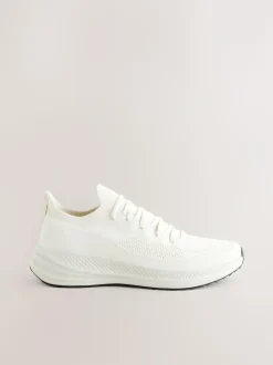 Next Knitted Trainers Cream Discount