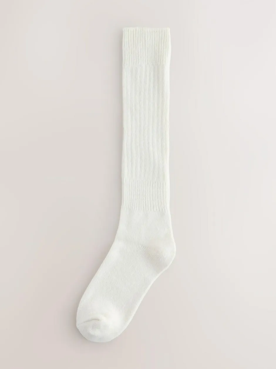 Next Longline Slouchy Socks 1 Pack Cream