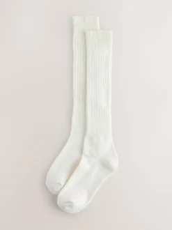 Next Longline Slouchy Socks 1 Pack Cream