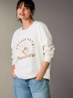 Next Maternity Mini Me Sweatshirt Set Cream Hot