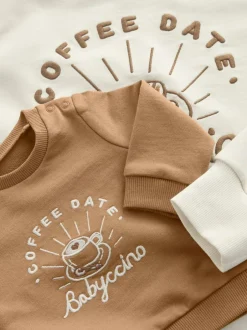 Next Maternity Mini Me Sweatshirt Set Cream Hot