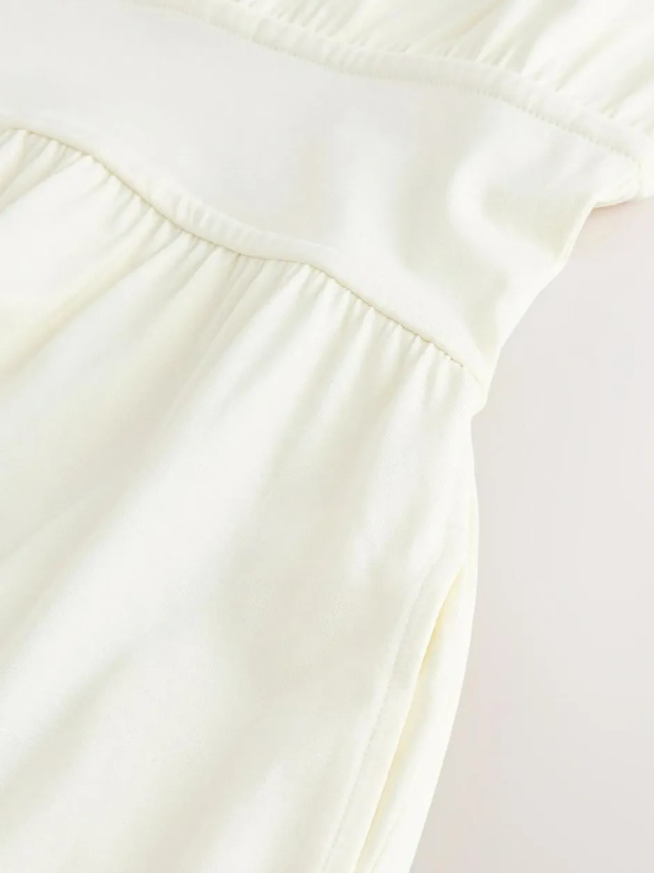 Next Midi Dress Cream Online