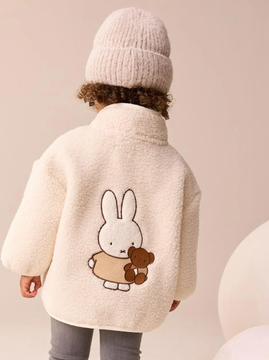 Next Cream Miffy Half Popper Fleece (3mths-7yrs) Best