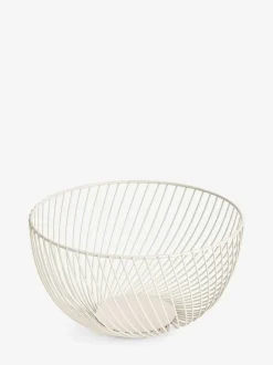 Next Moderna Wire Fruit Bowl Cream Clearance