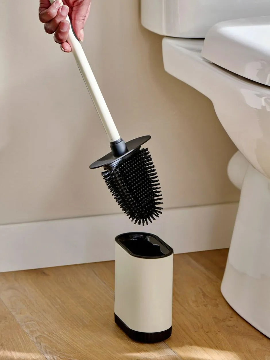 Next Cream Natural Slimline Silicone Toilet Brush Discount