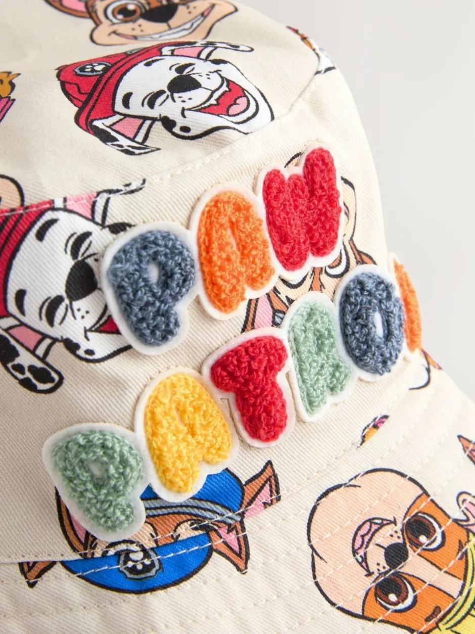Next Cream Paw Patrol Bucket 100% Cotton Hat (1-10yrs) Discount