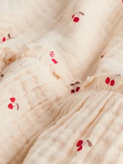 Next Baby Woven Long Sleeve Tops and Trousers 2 Piece Set (0mths-2yrs) Cream/ Red Cherry Outlet