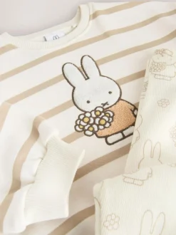 Next Cream Stripe Miffy Sweatshirt & Leggings Set (3mths-7yrs) Outlet