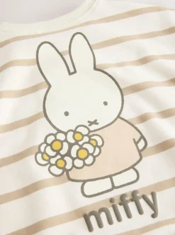 Next Cream Stripe Miffy Sweatshirt & Leggings Set (3mths-7yrs) Outlet