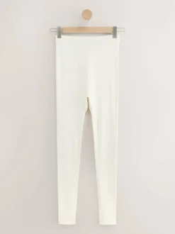 Next Thermal Maximum Warmth Cosy Pointelle Leggings Cream Online