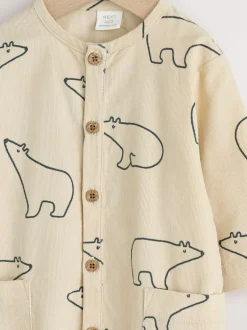 Next Baby Romper (0mths-2yrs) Cream/Blue Polar Bear Online