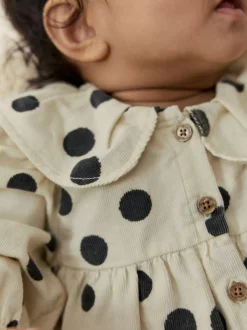 Next Cream/Charcoal Polka Dot Baby Bloomer Rompers Set 2 Piece with Tights (0mths-3yrs) Best