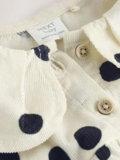 Next Cream/Charcoal Polka Dot Baby Bloomer Rompers Set 2 Piece with Tights (0mths-3yrs) Best