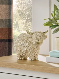 Next Cream/Gold Hamish The Highland Cow Small Ornament Online
