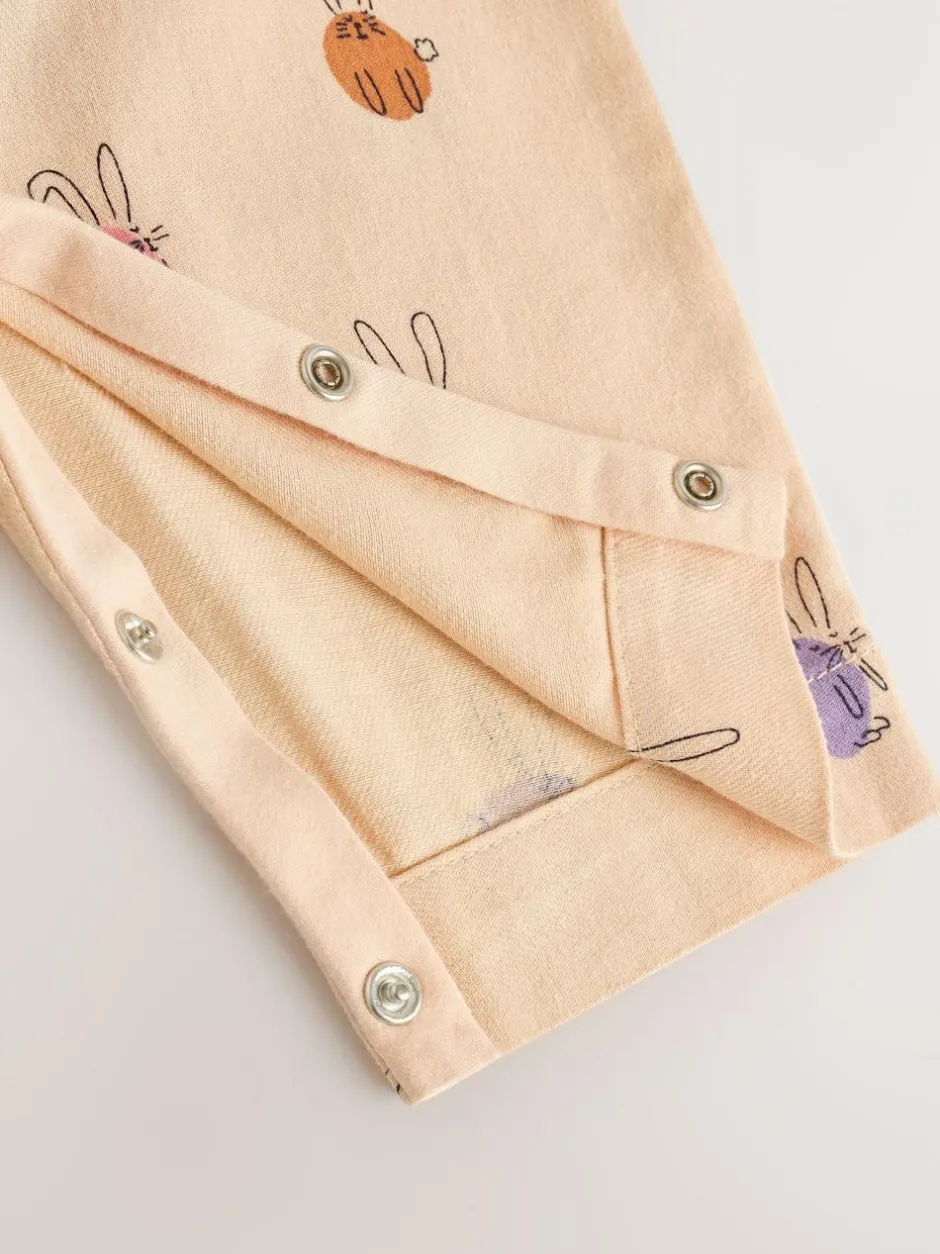 Next Baby Dungaree and Bodysuit Two Piece Set (0mths-3yrs) Cream/Pink Rabbit Online
