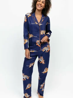 Cyberjammies Blue Tiger Print Long Sleeve Pyjamas Set Best
