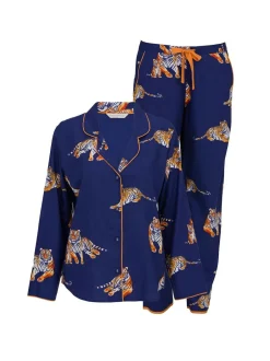 Cyberjammies Blue Tiger Print Long Sleeve Pyjamas Set Best