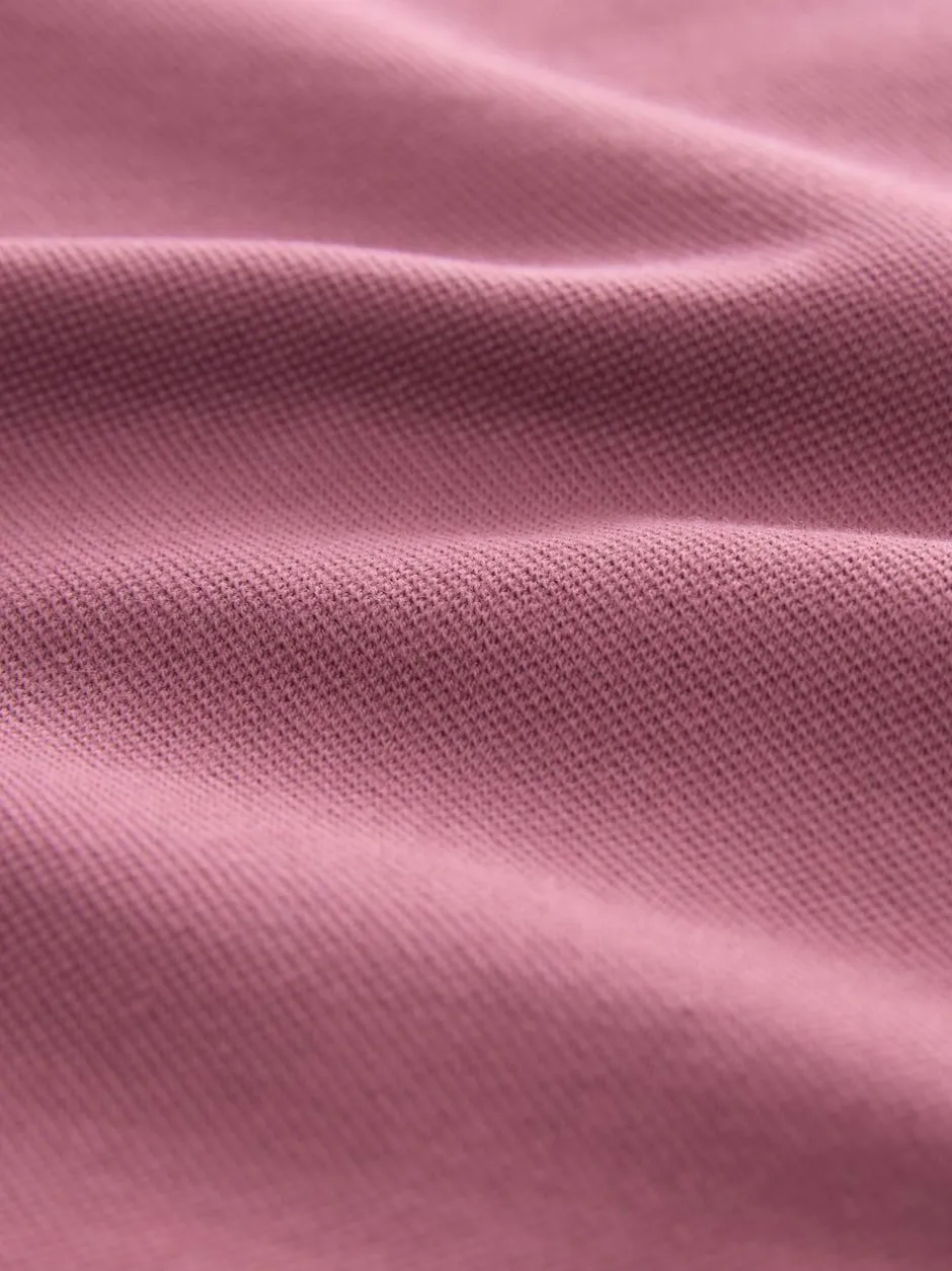 Next Damson Pink Regular Fit Short Sleeve Pique Polo Shirt Sale