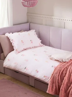 Next Dancers Supersoft 100% Cotton Percale 200 Thread Count Duvet Cover and Pillow Case Set Clearance