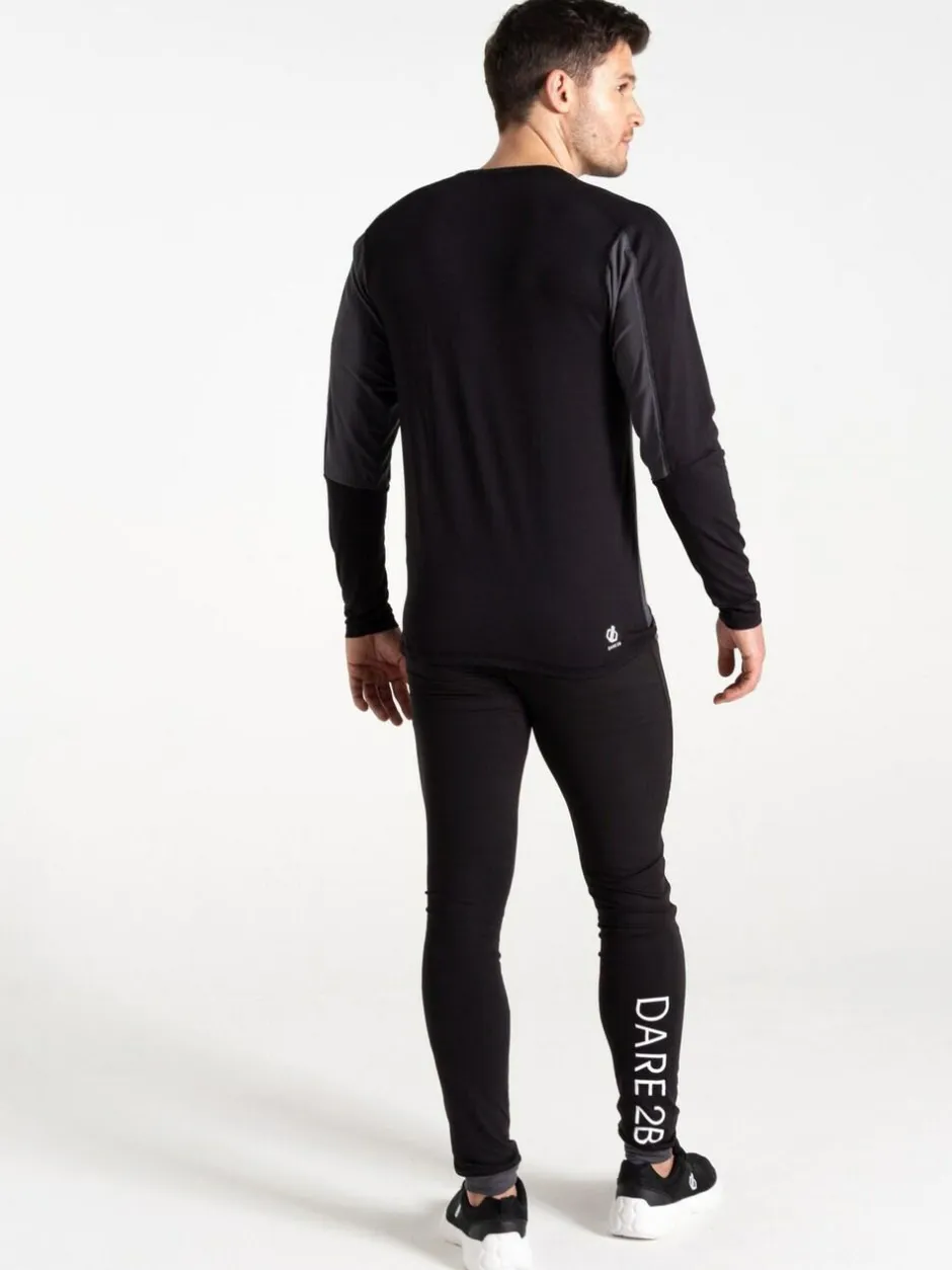 Dare 2b Mens Exchange IV Thermal Baselayer Black Set Discount