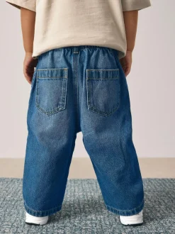 Next Dark Blue Denim Wide Leg Jeans (3mths-7yrs) New