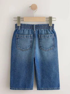 Next Dark Blue Denim Wide Leg Jeans (3mths-7yrs) New