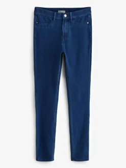 Next Jersey Denim Leggings Dark Blue New